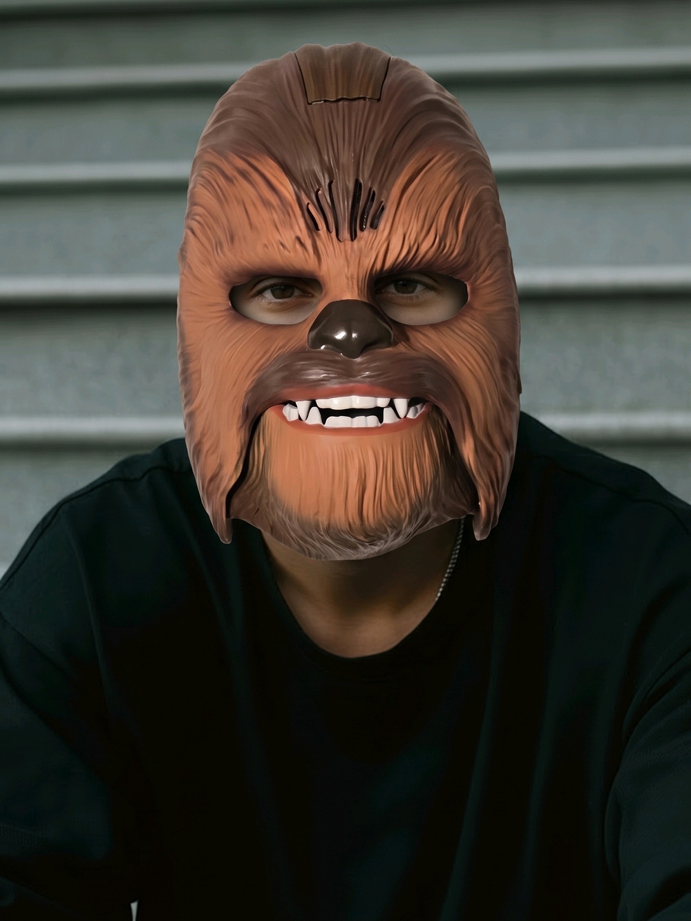 Star Wars Chewbacca Electronic Talking Mask Hasbro 2015 B3226 Wookiee Sounds OS